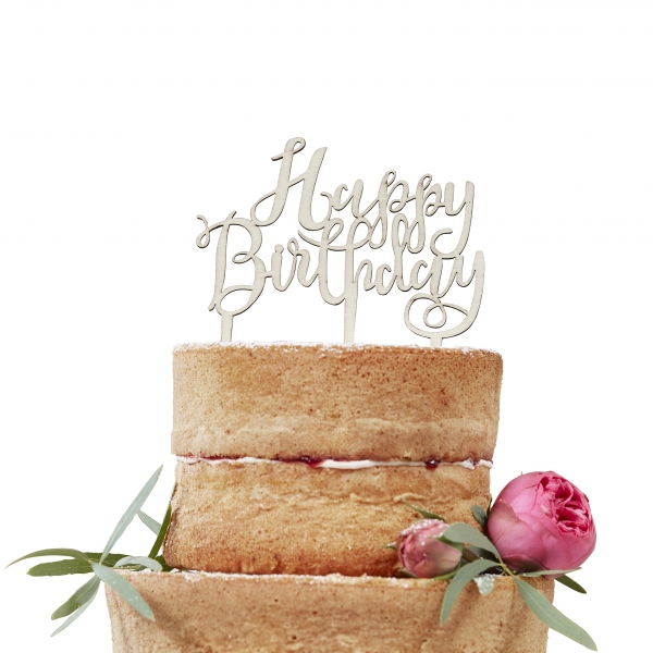 Cake Topper - Happy Birthday